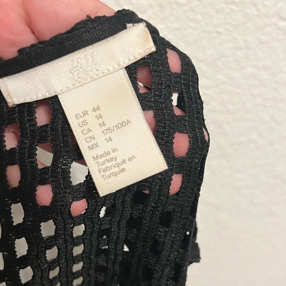 Black Eyelet Maxi Dress - Picture 4 of 4